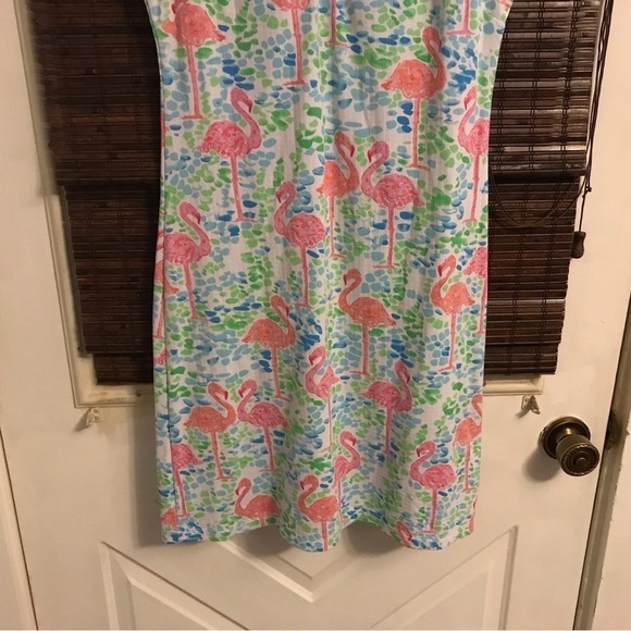 IBKUL Flamingo Print Zip up tennis dress - Picture 6 of 8